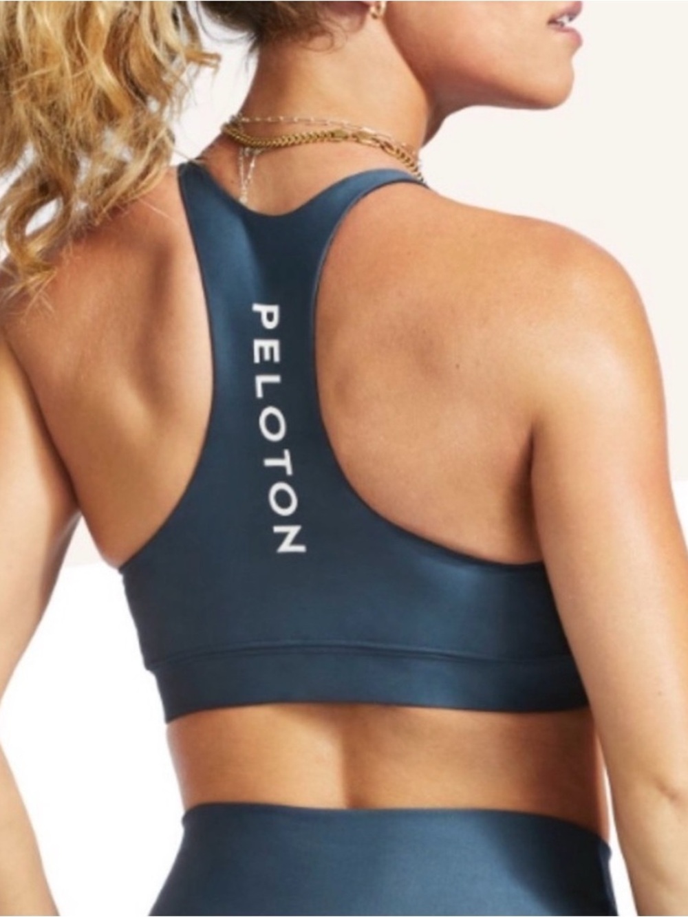 Peloton Show Up High Neck Bra Navy Size Large